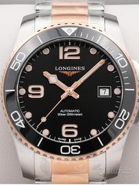Longines HydroConquest 41mm Quadrante Nero Nuovo