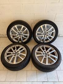 4 Cerchi in Lega Originali Audi 17" + Gomme Invern