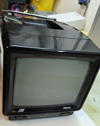 Irradio Farfalla televisore vintage in bianco e ne
