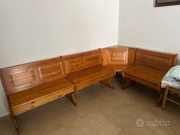 Cassapanca in legno stile rustico