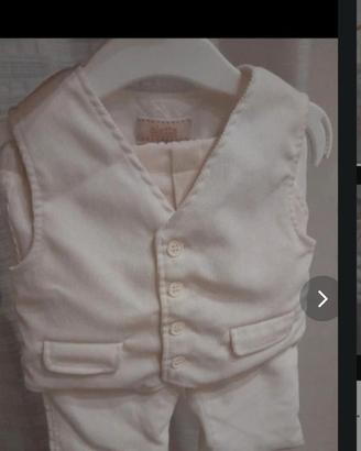 Vestito completo abito cerimonia battesimo