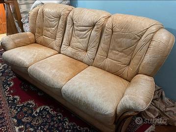 Divano in pelle 205x95xH110