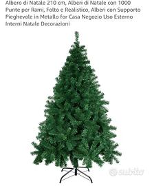 Albero di natale di 210 cm usato solo una volta