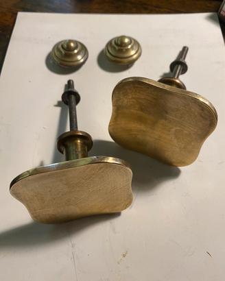 Pomelli rettangolari  ottone