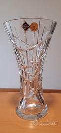 Vaso in cristallo di Boemia splendido alto 25 cm