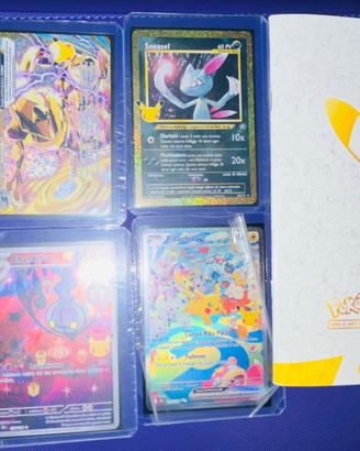 Carte Pokémon 30 anniversario fuori serie ed ex