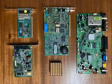 Schede elettriche pc vintage