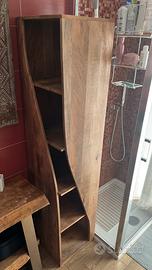 Colonna/Libreria in Legno Massello