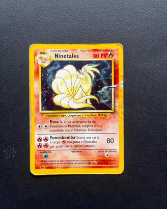 Carta Pokemon Ninetales Holo Italiano Poor Played
