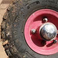 ruote per carello porta pacchi 