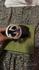 Cintura Gucci GG Supreme interlocking G 90/36