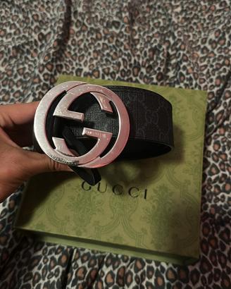 Cintura Gucci GG Supreme interlocking G 90/36