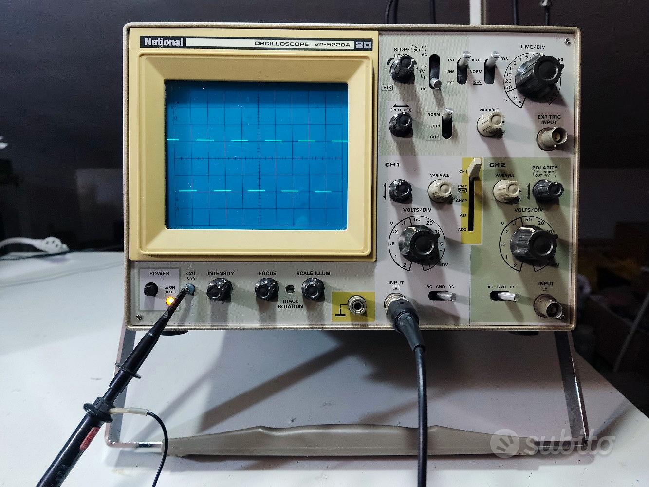 oscilloscopio National VP-5220A - Audio/Video In vendita a Ravenna