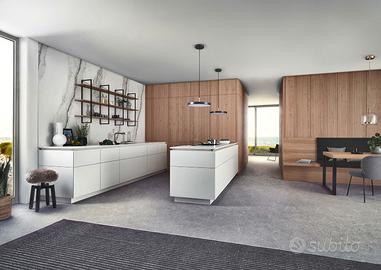 Cucina Moderna lineare L.3.3m - maniglia gola