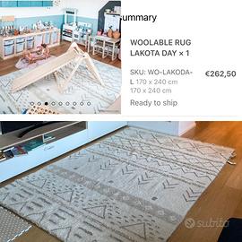 Tappeto lana artigianale Lorena Canals nuovo