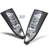 FANALI LED FORD FOCUS MK1 98-04 FONDO NERO CROMO