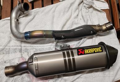 scarico completo akrapovic 