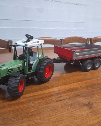 trattore fendt con rimorchio giocattolo