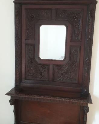 R egalo  antico appendiabiti in legno