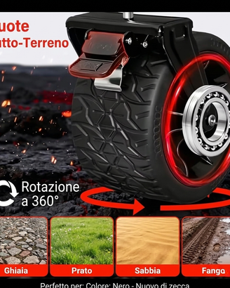 Carrello Pieghevole XXL 200L con Ruote XL e Freni
