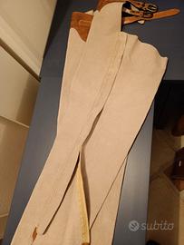 chaps da cavallo pelle camosciata 