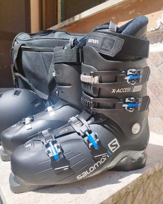 Scarponi Sci Uomo Salomon con Borsa e Casco.