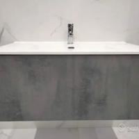 Mobile bagno moderno sospeso con cassettone
Grigio