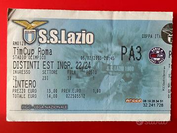 Biglietto Coppa Italia Lazio Roma
