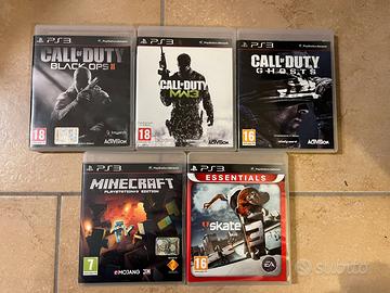 Giochi PS3 - Skate 3 - Minecraft - Call of Duty x3