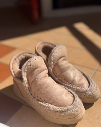 stivaletti mou eskimo sneaker rosa perlato