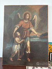 Quadro antico “l’angelo custode”