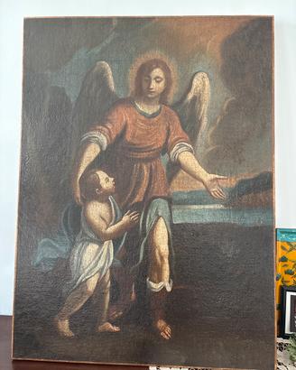 Quadro antico “l’angelo custode”