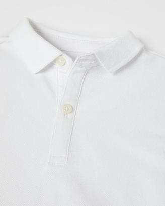Polo Bambino Zara 6-7 anni 120 cm Cotone Bianco