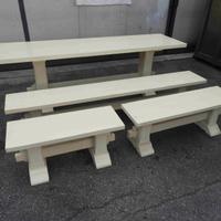 Set tavolo e panche da interno / porticato