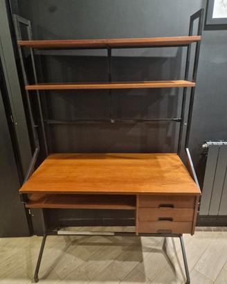 Scrivania in legno e metallo