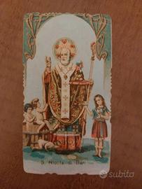Santino vintage San Nicola di Bari