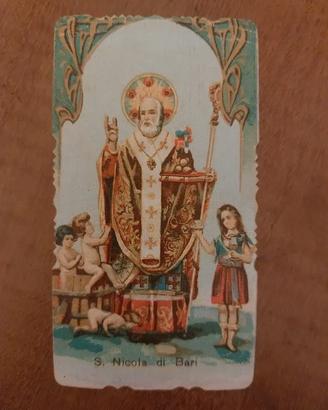 Santino vintage San Nicola di Bari