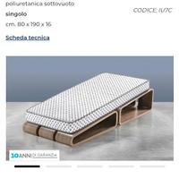 Materasso singolo Stars in schiuma poliuretanica 