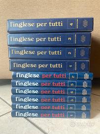 Corso inglese vintage De Agostini libri e cassette