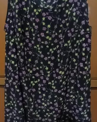 Vestito fantasia con bretelline, taglia forte