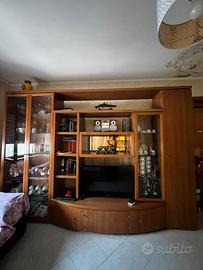 Parete attrezzata legno di ciliegio