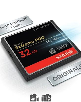 Scheda Compact Flash Sandisk Extreme 32gb