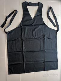 Grembiuli da lavoro nero, due tasche 