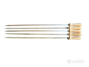 Spiedi per barbecue in acciaio inossidabile 5 pz