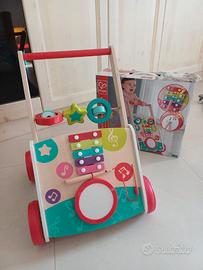 Carrellino primi passi musicale HAPE in legno