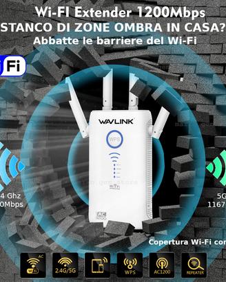 Amplificatore segnale wifi 5 ghz ac1200 per fibra