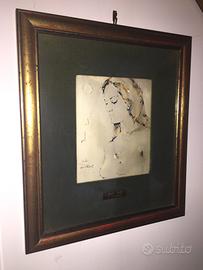 Quadro d'Autore,Opera Tardonato su Lastra Argent