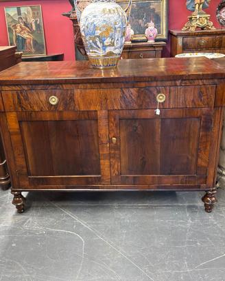 Antica credenza servante Carlo X in noce Lastronat