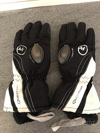 Guanti da sci taglia S neri e bianchi