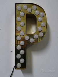 Lettere in ottone luminose 37x15